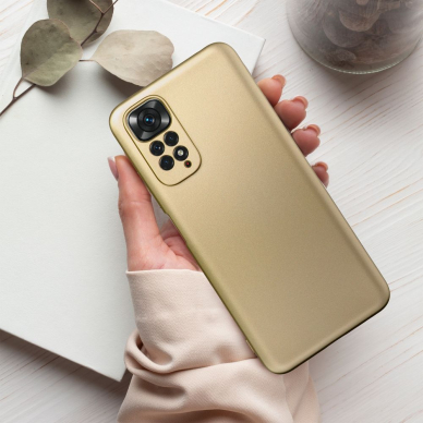 XIAOMI REDMI NOTE 11/11S aukso spalvos METALLIC nugarėlė 4