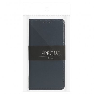 XIAOMI REDMI NOTE 11/11S mėlynas odinis SPECIAL dėklas 5