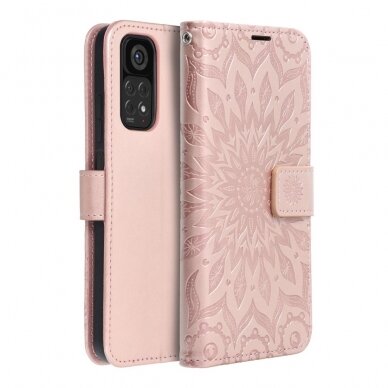 XIAOMI REDMI NOTE 11/11S MEZZO rausvas Mandala dėklas 3