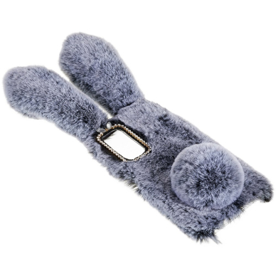 XIAOMI REDMI NOTE 11/11S pilka nugarėlė Fluffy Rabbit 1
