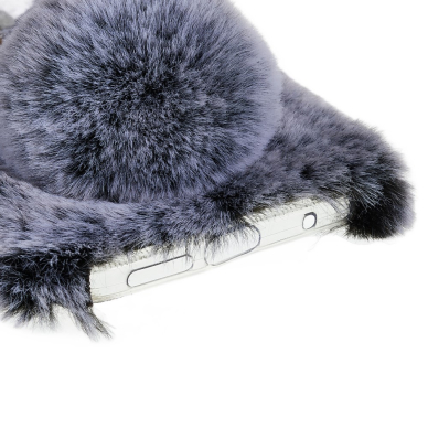 XIAOMI REDMI NOTE 11/11S pilka nugarėlė Fluffy Rabbit 2