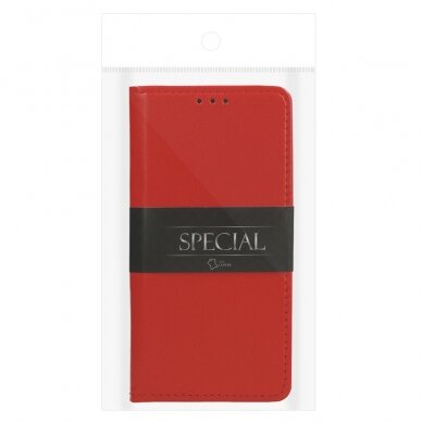 XIAOMI REDMI NOTE 11/11S raudonas odinis SPECIAL dėklas 5