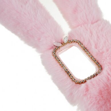XIAOMI REDMI NOTE 11/11S pink nugarėlė Fluffy Rabbit 2