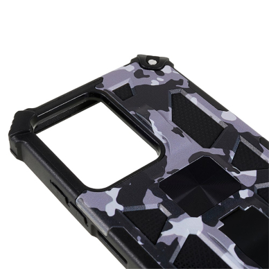 Xiaomi Redmi Note 12 PRO 5G /POCO X5 PRO juoda camouflage ARMOR METAL nugarėlė 4