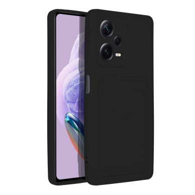 Xiaomi Redmi Note 12 PRO PLUS juoda nugarėlė SOLID WITH CARD SLOT 1