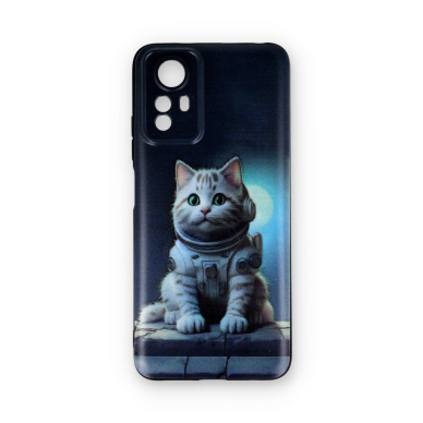 Xiaomi Redmi Note 12S black nugarėlė Astronaut Cat Design00317
