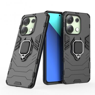 Xiaomi Redmi Note 13 black RING ARMOR nugarėlė 1