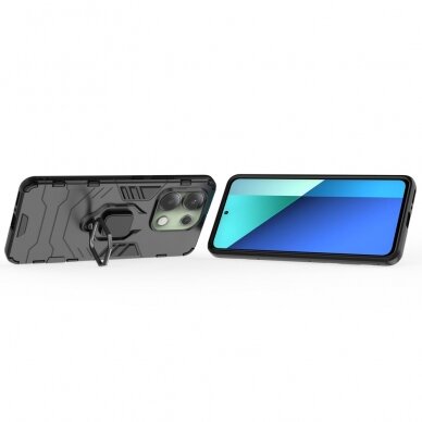 Xiaomi Redmi Note 13 black RING ARMOR nugarėlė 2