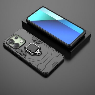 Xiaomi Redmi Note 13 black RING ARMOR nugarėlė 5