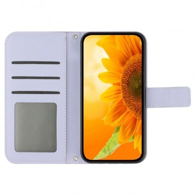 Xiaomi Redmi Note 13 MEZZO Light Purple Sunflower dėklas 1