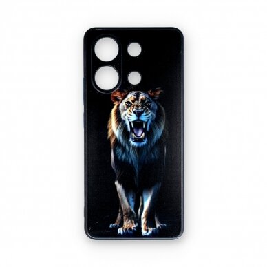 Xiaomi Redmi Note 13 nugarėlė balck Lion Design00101 1