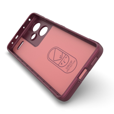 Xiaomi Redmi Note 13 PRO+ 5G wine Tracy Anti-slip Rugged nugarėlė 1