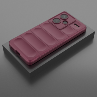 Xiaomi Redmi Note 13 PRO+ 5G wine Tracy Anti-slip Rugged nugarėlė 4