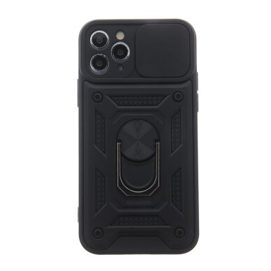 Xiaomi Redmi Note 14 4G black RING ARMOR WITH CAMSHIELD nugarėlė 6