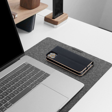 Xiaomi Redmi Note 14 4G juodas LUNABOOK dėklas 5