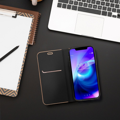 Xiaomi Redmi Note 14 4G juodas LUNABOOK dėklas 6