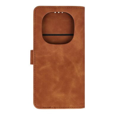 Xiaomi Redmi NOTE 14 PRO 5G / 14 PRO PLUS 5G brown VELVET dėklas 2