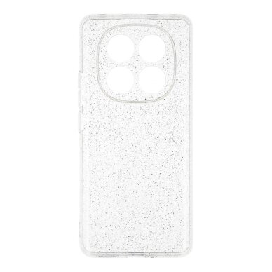Xiaomi Redmi Note 14 PRO 5G clear Crystal Glitter nugarėlė