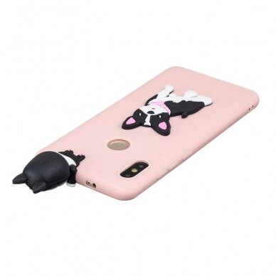 XIAOMI Redmi Note 6 PRO šviesiai rožinė nugarėlė Dog 4D 11
