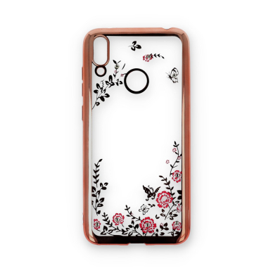 XIAOMI REDMI NOTE 7 rausva Perfect FLOWERS nugarėlė 1