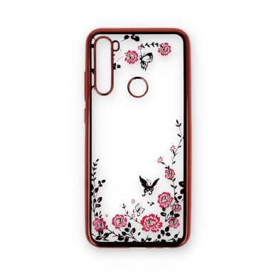 XIAOMI REDMI NOTE 8T rausva perfect FLOWERS nugarėlė 1