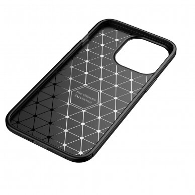 Xiaomi Redmi Note 9 black CARBON FIBER nugarėlė 6