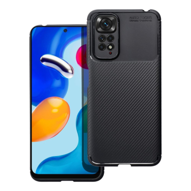 Xiaomi Redmi Note 9 black CARBON FIBER nugarėlė 11