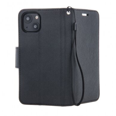Xiaomi Redmi Note 9 juodas Fancy Diary dėklas 5
