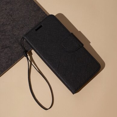 Xiaomi Redmi Note 9 juodas Fancy Diary dėklas 7
