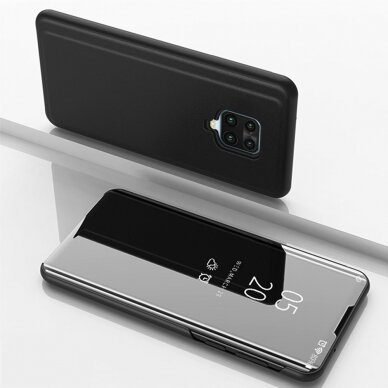 Xiaomi Redmi Note 9 PRO/9s juodas VIEW WINDOW dėklas
