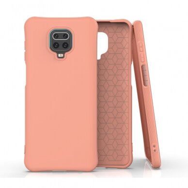 Xiaomi Redmi Note 9 PRO/Note 9s oranžinė MAT+ nugarėlė