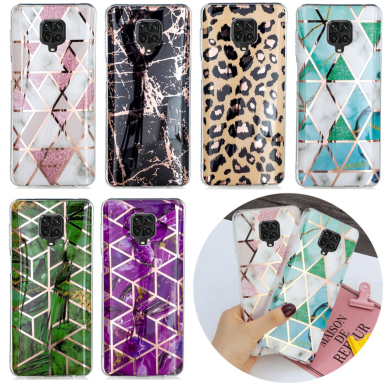 Xiaomi Redmi Note 9 PRO/Note 9s Tracy nugarėlė Black&gold Marble 5