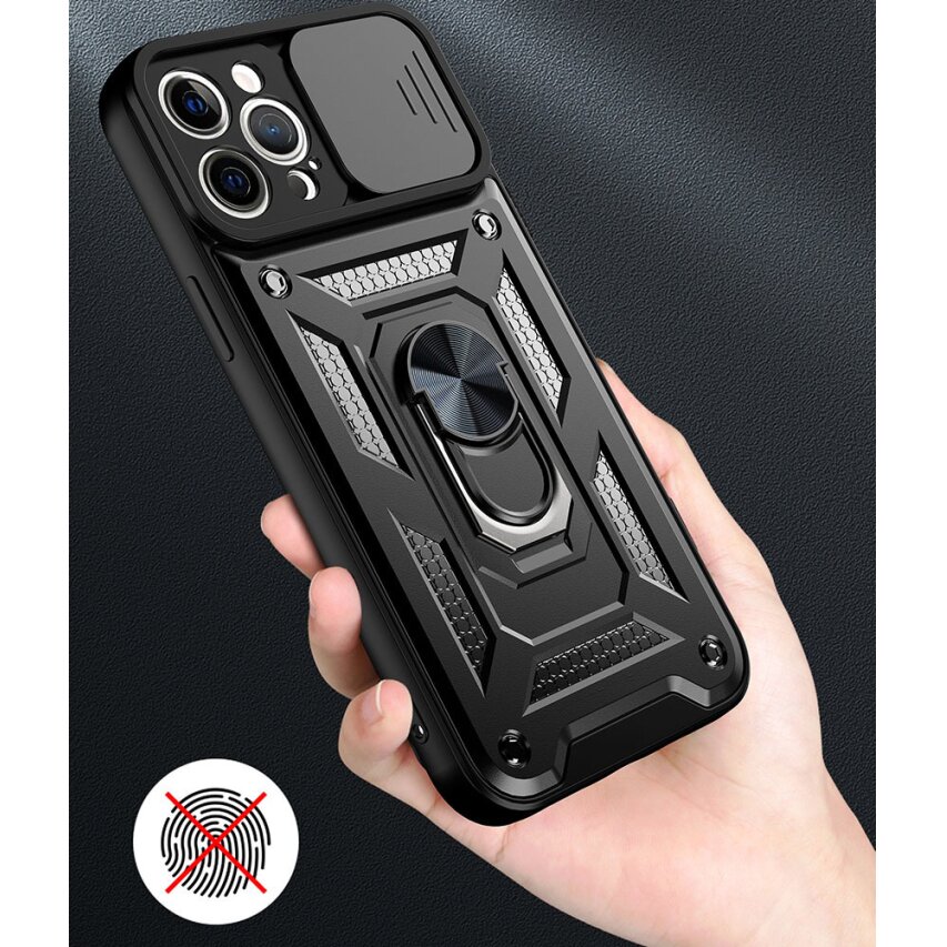 Xiaomi 17 5G black RING ARMOR WITH CAMSHIELD nugarėlė 7