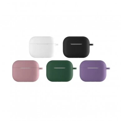 Žalias dėklas Airpods Pro 2nd Gen Naked Silicone Devia 7
